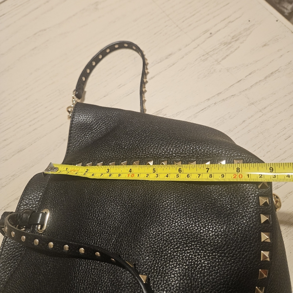 Valentino Garavani Black Tote with Platinum Studs - Picture 6 of 8